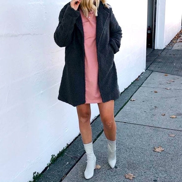 Maccs ❤️ the label/ Sherpa Teddy jacket/ Snap buttons/ Oversized/ Size US XS - Picture 3 of 12